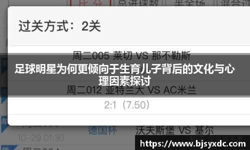 足球明星为何更倾向于生育儿子背后的文化与心理因素探讨